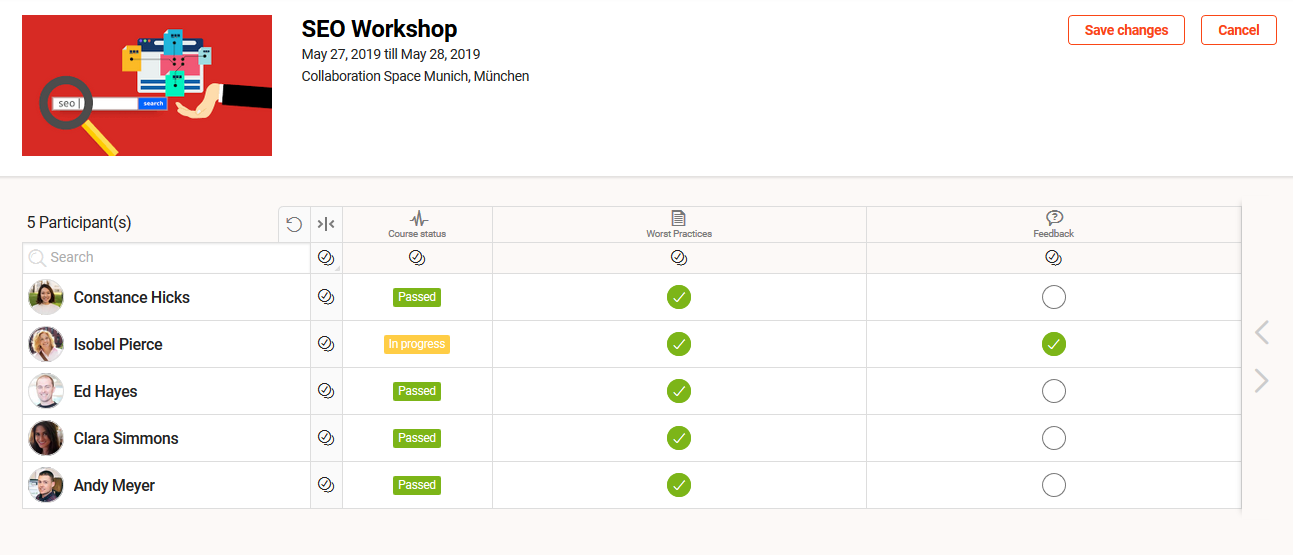 attendance tracking